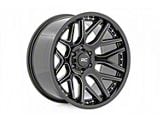 Rough Country 95 Series Gloss Black Machined 8-Lug Wheel; 20x10; -19mm Offset (15-19 Silverado 3500 HD SRW)