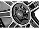 Rough Country 89 Series Black Machined Gun Metal 6-Lug Wheel; 20x10; -25mm Offset (15-20 Yukon)