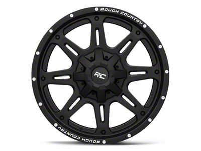 Rough Country 94 Series Matte Black Milled 8-Lug Wheel; 20x10; -18mm Offset (23-24 F-350 Super Duty SRW)