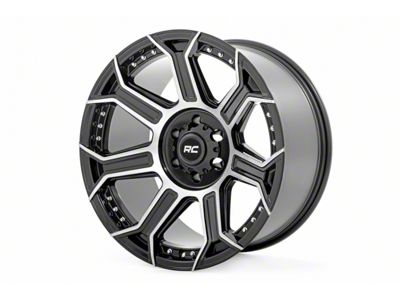 Rough Country 89 Series Black Machined Gun Metal 6-Lug Wheel; 20x10; -25mm Offset (24-25 Ranger)