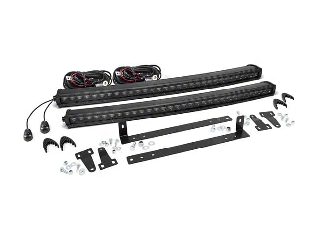 Rough Country Dual 30-Inch Black Series LED Grille Kit (13-14 F-150, Excluding Raptor)