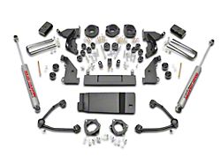 Rough Country 4.75-Inch Suspension and Body Lift Kit with Upper Control Arms (14-15 4WD Silverado 1500 w/ Stock Cast Steel or Aluminum Control Arms)