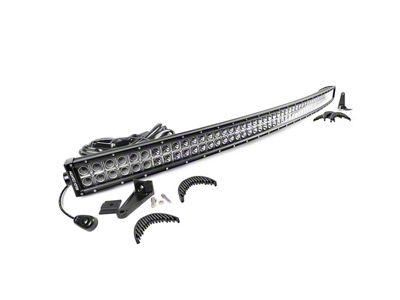 Rough Country 54-Inch Chrome Series Curved Dual Row LED Light Bar; Flood/Spot Combo Beam (Universal; Some Adaptation May Be Required)