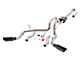 Rough Country Dual Exhaust System with Black Tips; Side/Rear Exit (09-10 5.4L F-150)