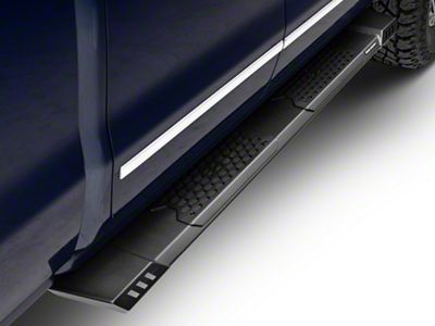 Rough Country HD2 Running Boards; Black (07-18 Silverado 1500 Double/Extended Cab)