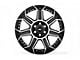 Rough Country 89 Series Black Machined Gun Metal 6-Lug Wheel; 20x9; 18mm Offset (23-25 Canyon)