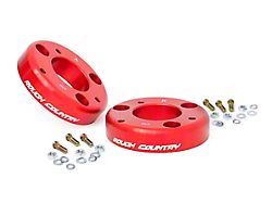 Rough Country 2-Inch Leveling Strut Extensions; Anodized Red (14-25 F-150, Excluding Raptor)