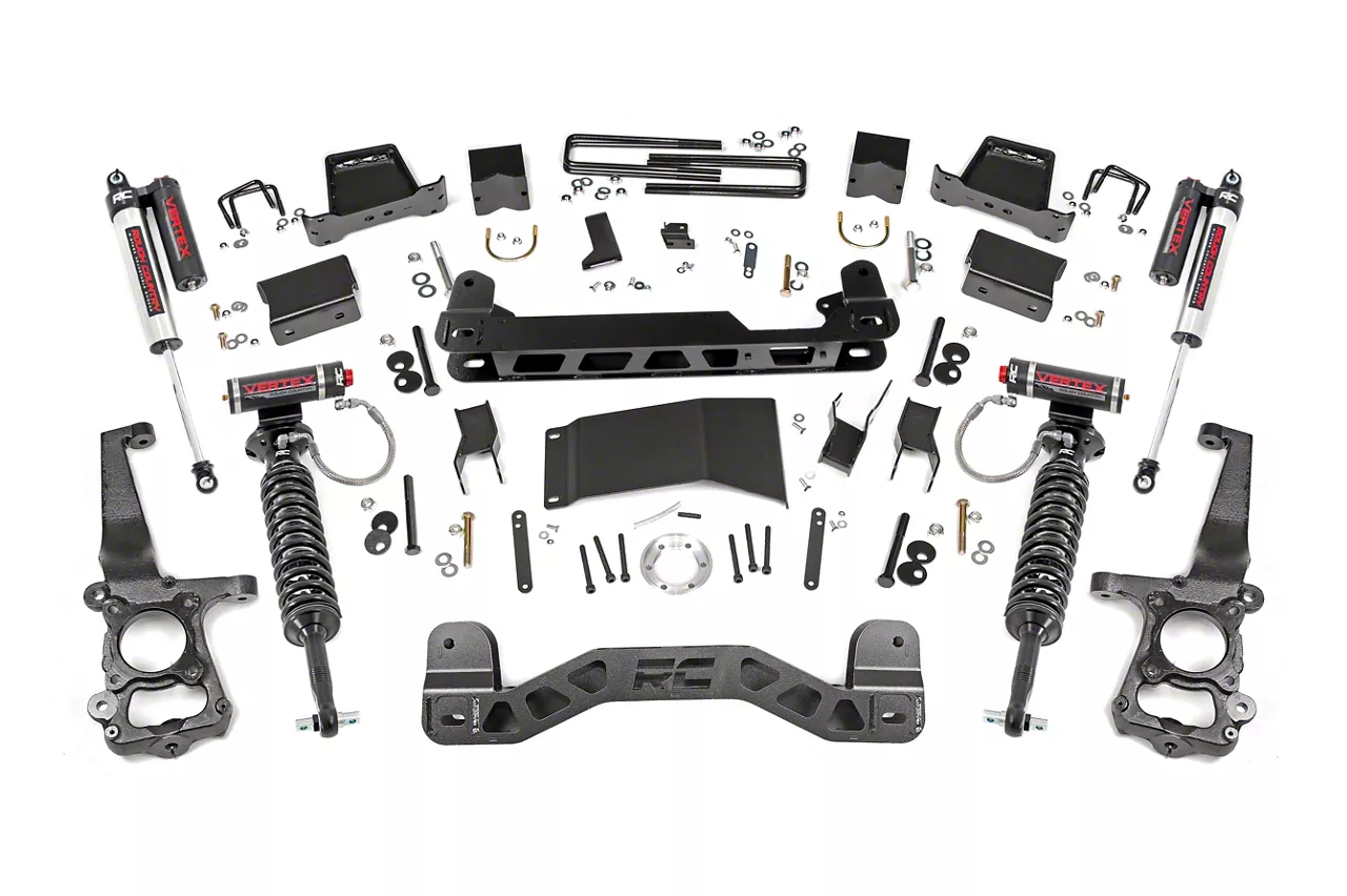 Rough Country F-150 6 in. Suspension Lift Kit w/ Vertex Reservoir ...