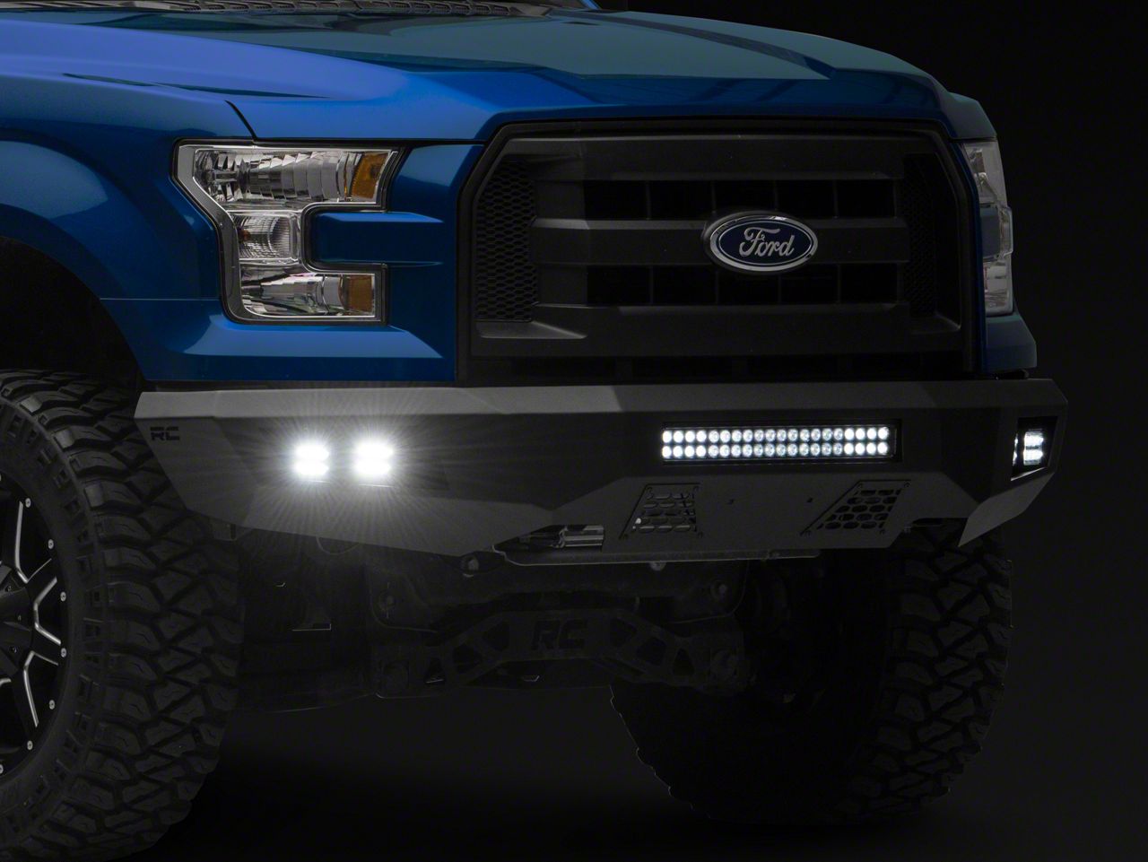 Rough Country F-150 Heavy-Duty Front LED Bumper 10770 (15-17 F-150 ...