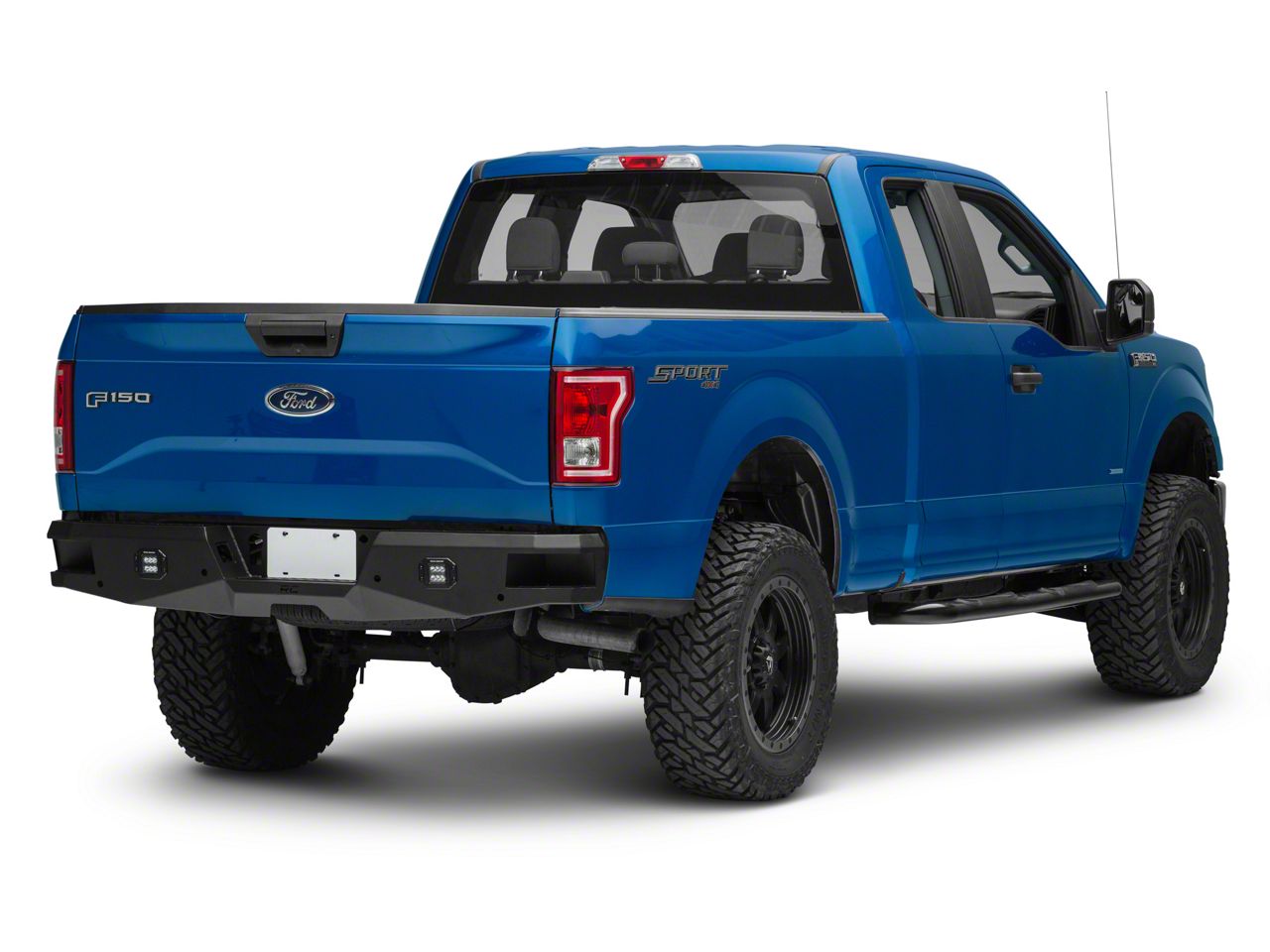 Rough Country F-150 Heavy Duty LED Rear Bumper 10771 (15-20 F-150 ...