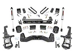 Rough Country 4-Inch Suspension Lift Kit with V2 Monotube Shocks (21-24 2WD F-150 SuperCab, SuperCrew w/o CCD System)