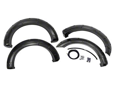 Rough Country Defender Fender Flares; Guard (21-24 F-150 w/o Running Boards, Excluding Raptor)