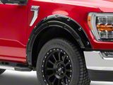 Rough Country Defender Fender Flares; Gloss Black (21-23 F-150 w/o Factory Running Boards, Excluding Raptor)