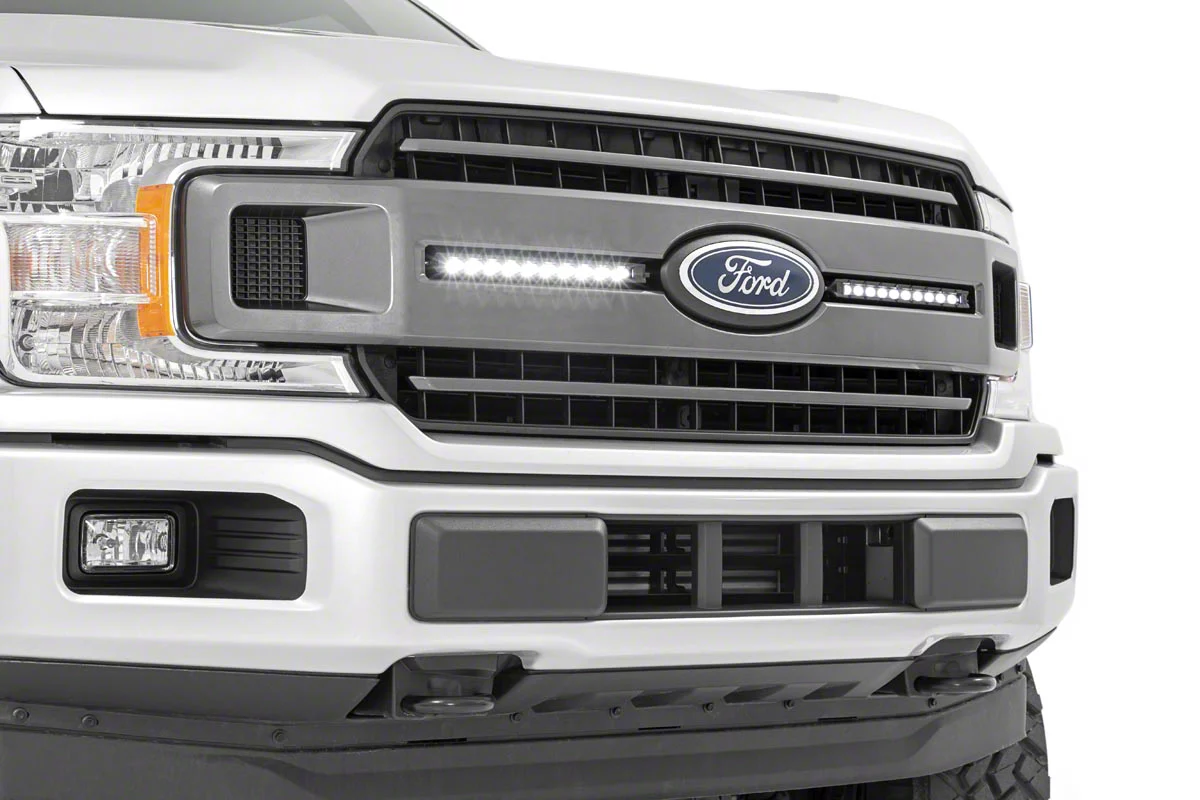 Rough Country F-150 Dual 10 in. Black Series LED Grille Kit 70808 (18 ...