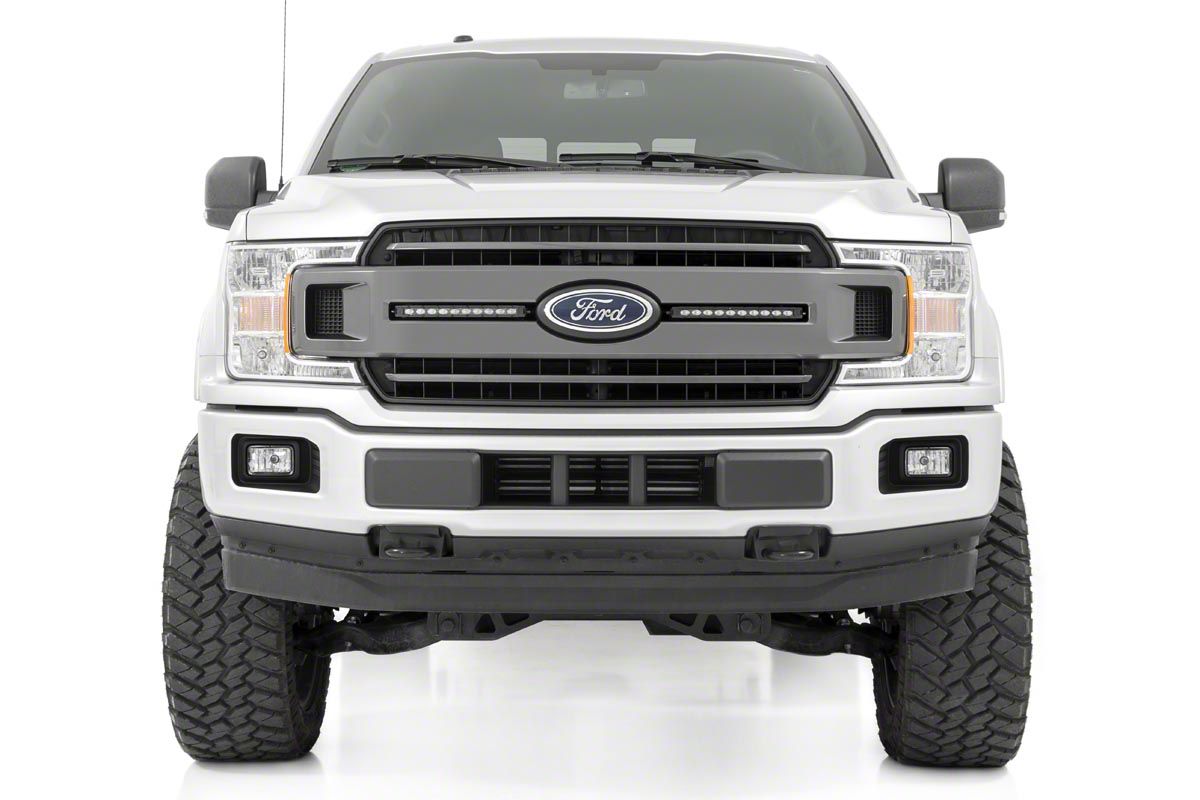 Rough Country F-150 Dual 10 in. Black Series LED Grille Kit 70808 (18 ...