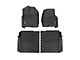 Rough Country Flex-Fit Front and Rear Floor Mats; Black (15-24 F-150 SuperCrew w/o Rear Under Seat Storage)