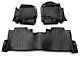 Rough Country Heavy Duty Front and Rear Floor Mats; Black (15-24 F-150 SuperCrew w/ Front Bucket Seats & Rear Under Seat Storage)