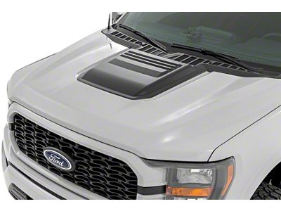 Rough Country Hood Scoop; Antimatter Blue (21-25 F-150, Excluding Raptor)