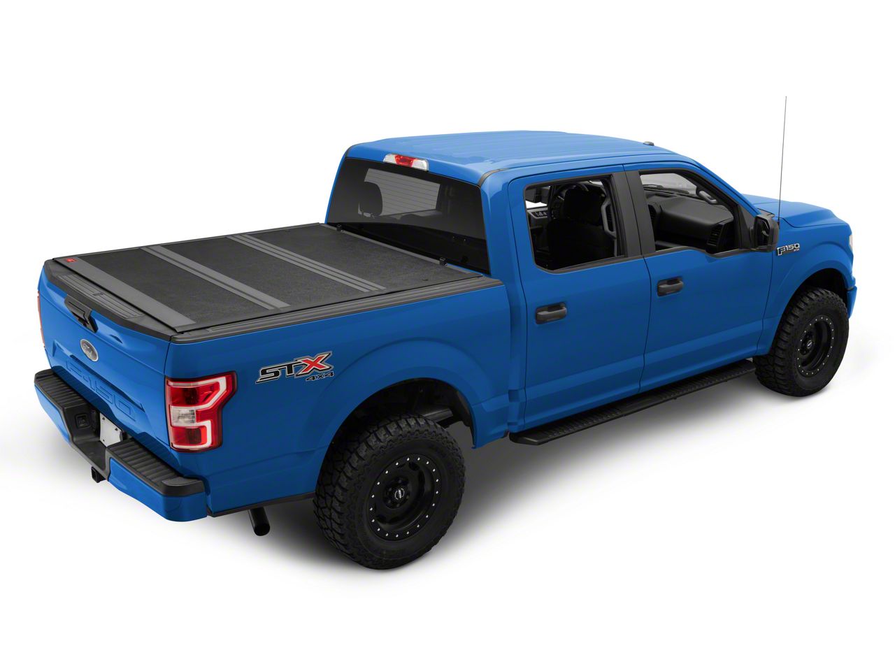 Rough Country F-150 Hard Low Profile Tri-Fold Tonneau Cover 47220550B ...