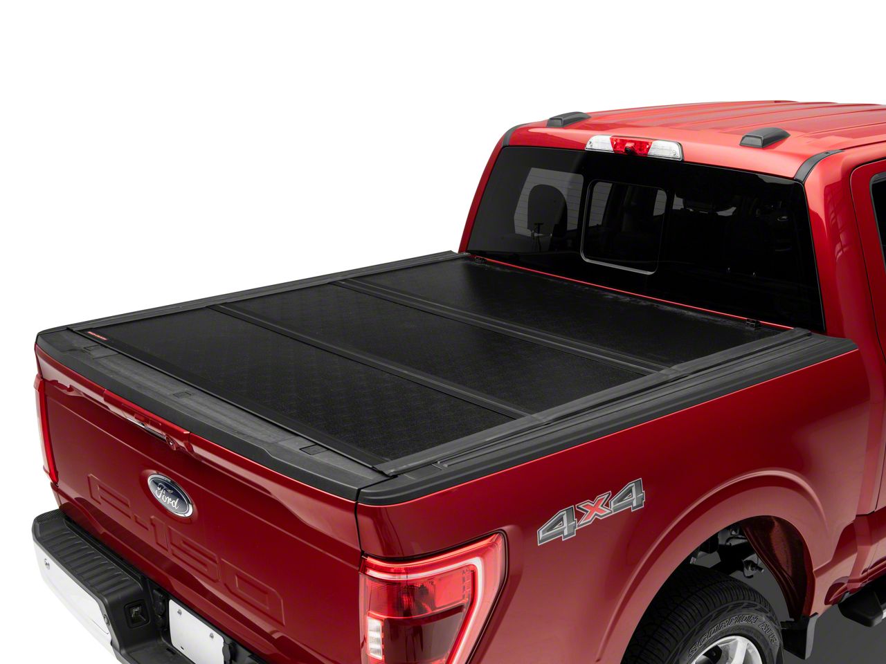 Rough Country F-150 Low Profile Hard Tri-Fold Tonneau Cover 47221550 ...