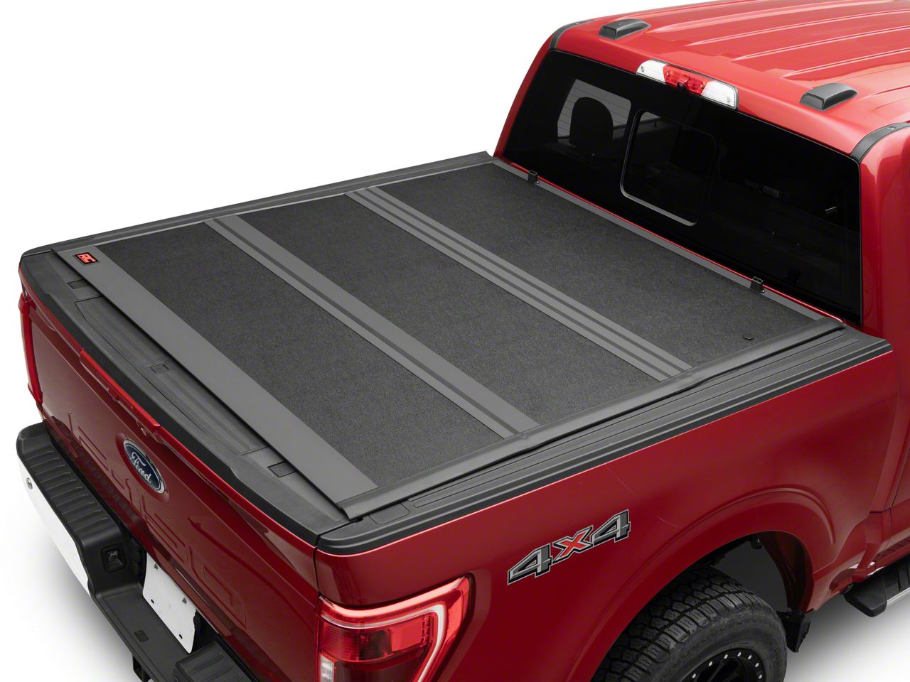 Rough Country F-150 Hard Low Profile Tri-Fold Tonneau Cover 47221550B ...