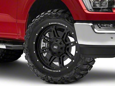 Rough Country 94 Series Matte Black Milled 6-Lug Wheel; 20x10; -18mm Offset (21-25 F-150)