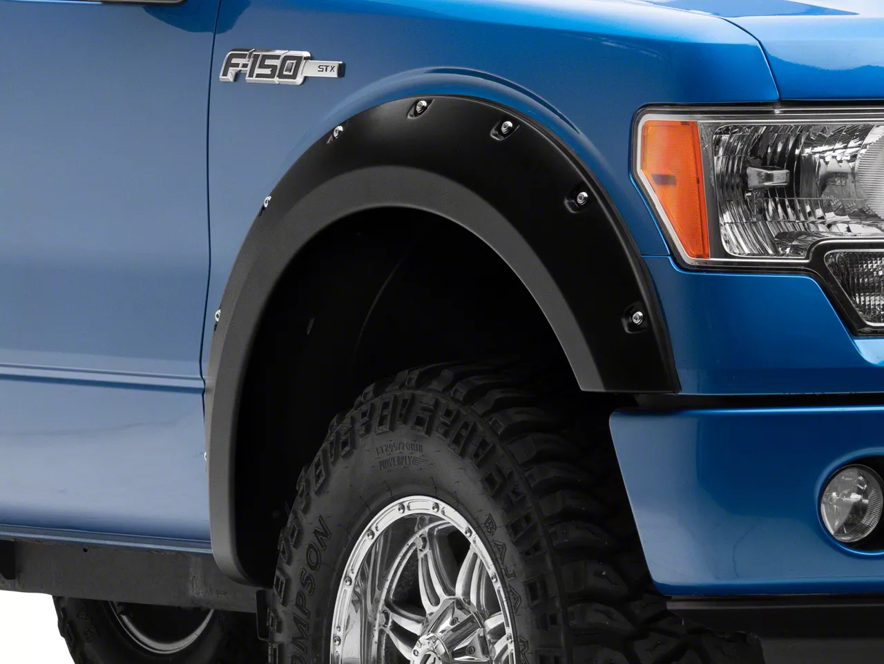 Rough Country F150 Pocket Fender Flares; Flat Black FF10911A (0914 F