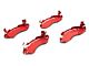 Rough Country Brake Caliper Covers; Red; Front and Rear (21-24 F-150)