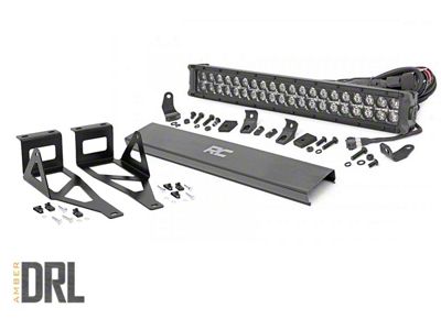 Rough Country 20-Inch Black Series Amber DRL LED Bumper Kit (05-07 F-250 Super Duty)