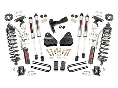 Rough Country 3-Inch Coil-Over Conversion Suspension Lift Kit with V2 Monotube Shocks (05-07 4WD F-250 Super Duty)