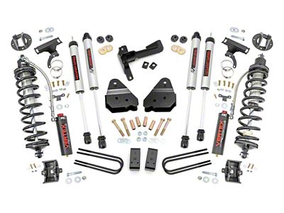 Rough Country 3-Inch Coil-Over Conversion Suspension Lift Kit with V2 Monotube Shocks (08-10 4WD F-250 Super Duty)