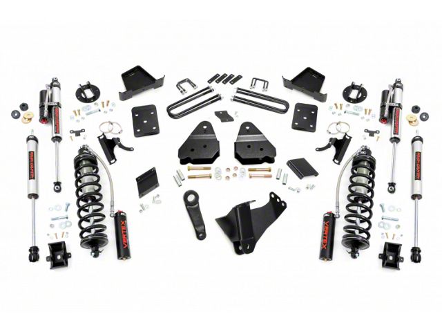 Rough Country 4.50-Inch Coil-Over Conversion Suspension Lift Kit with Vertex Adjustable Shocks (15-16 4WD 6.7L Powerstroke F-250 Super Duty w/o Factory Overload Springs)