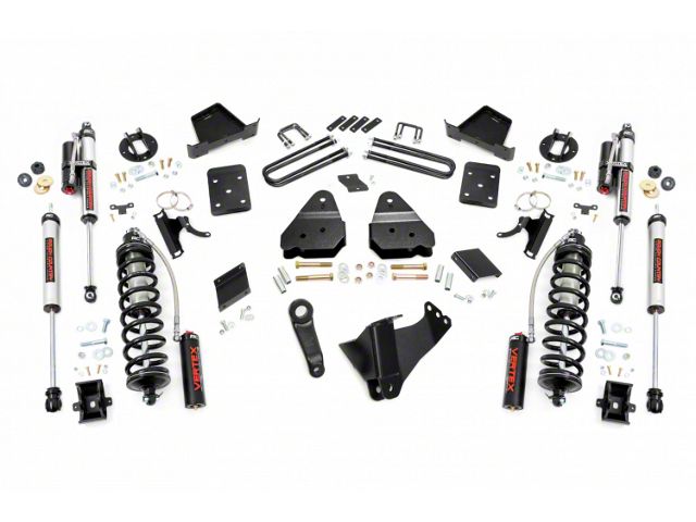 Rough Country 4.50-Inch Coil-Over Conversion Suspension Lift Kit with Vertex Adjustable Shocks (11-14 4WD 6.7L Powerstroke F-250 Super Duty w/o Factory Overload Springs)
