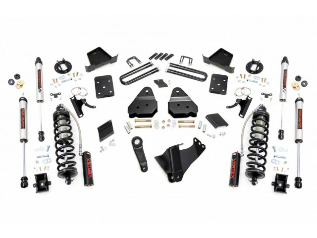 Rough Country 4.50-Inch Coil-Over Conversion Suspension Lift Kit with V2 Monotube Shocks (15-16 4WD 6.7L Powerstroke F-250 Super Duty w/ Factory Overload Springs)