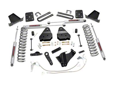 Rough Country 4.50-Inch Suspension Lift Kit with Premium N3 Shocks (08-10 4WD 6.4L Powerstroke, 6.8L F-250 Super Duty)