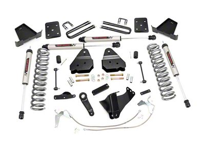 Rough Country 4.50-Inch Suspension Lift Kit with V2 Monotube Shocks (08-10 6.4L Powerstroke, 6.8L F-250 Super Duty)