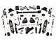 Rough Country 6-Inch Coil-Over Conversion Suspension Lift Kit with Front Driveshaft and Vertex Adjustable Shocks (17-22 4WD 6.7L Powerstroke F-250 Super Duty w/ 4-Inch Rear Axle & Factory Overload Springs, Excluding Tremor)