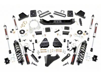 Rough Country 6-Inch Coil-Over Conversion Suspension Lift Kit with V2 Monotube Shocks (17-22 4WD 6.7L Powerstroke F-250 Super Duty w/ 4-Inch Rear Axle & w/o Factory Overload Springs, Excluding Tremor)