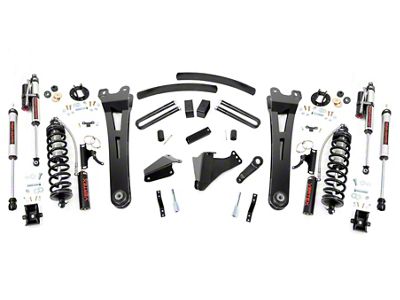 Rough Country 6-Inch Coil-Over Conversion Suspension Lift Kit with Vertex Reservoir Shocks (05-07 4WD 6.0L Powerstroke, 6.8L F-250 Super Duty)