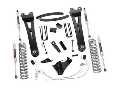 Rough Country 6-Inch Radius Arm Suspension Lift Kit with M1 Monotube Shocks (08-10 6.4L Powerstroke F-250 Super Duty)