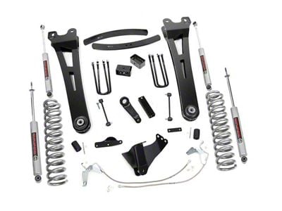 Rough Country 6-Inch Radius Arm Suspension Lift Kit with Premium N3 Shocks (08-10 4WD 6.4L Powerstroke F-250 Super Duty)