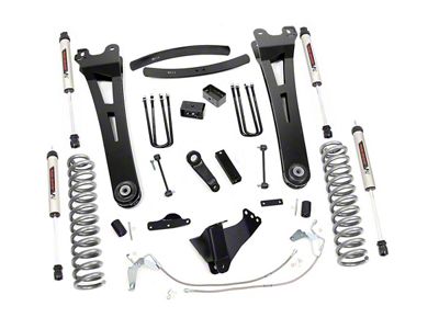 Rough Country 6-Inch Radius Arm Suspension Lift Kit with V2 Monotube Shocks (08-10 6.4L Powerstroke F-250 Super Duty)