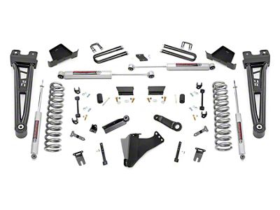 Rough Country 6-Inch Radius Arm Suspension Lift Kit with Premium N3 Shocks (23-24 4WD 6.7L Powerstroke F-250 Super Duty, Excluding Tremor)