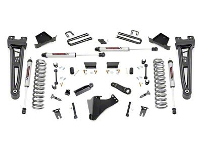 Rough Country 6-Inch Radius Arm Suspension Lift Kit with V2 Monotube Shocks (23-24 4WD 6.8L, 7.3L F-250 Super Duty, Excluding Tremor)