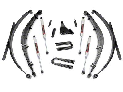 Rough Country 6-Inch Suspension Lift Kit with Rear Leaf Springs and M1 Monotube Shocks (Late 99-04 4WD 6.8L, 7.3L Powerstroke F-250 Super Duty)