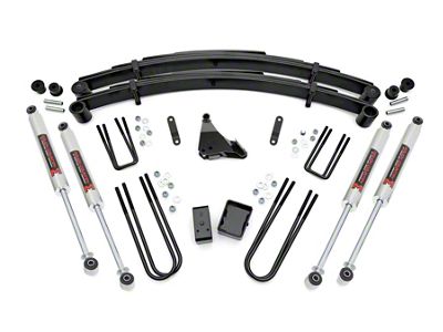 Rough Country 6-Inch Suspension Lift Kit with Rear Lift Blocks and M1 Monotube Shocks (Late 99-04 4WD 6.8L, 7.3L Powerstroke F-250 Super Duty)