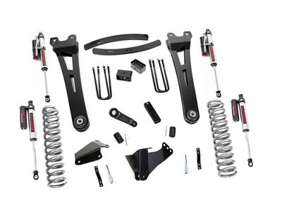 Rough Country 6-Inch Suspension Lift Kit with Vertex Reservoir Shocks (05-07 4WD 6.0L Powerstroke, 6.8L F-250 Super Duty)