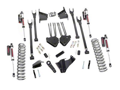 Rough Country 8-Inch 4-Link Suspension Lift Kit with Vertex Reservoir Shocks (08-10 4WD 6.4L Powerstroke F-250 Super Duty)