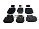 Rough Country Neoprene Front and Rear Seat Covers; Black (11-16 F-250 Super Duty w/ 60/40 Rear Bench Seats)