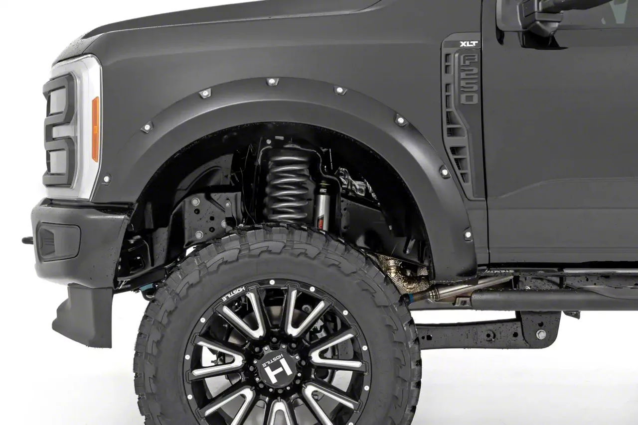 Rough Country F 250 Super Duty Pocket Fender Flares Flat Black F F20231 23 24 F 250 Super Duty 3149